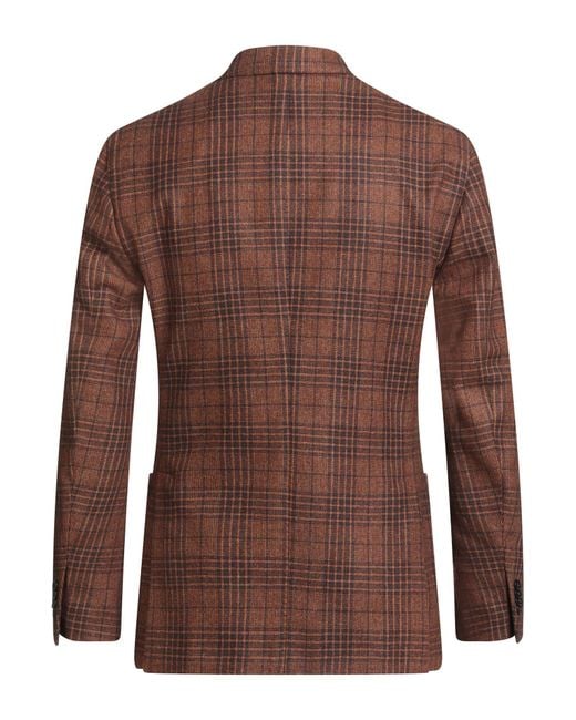 Boglioli Brown Blazer Virgin Wool for men