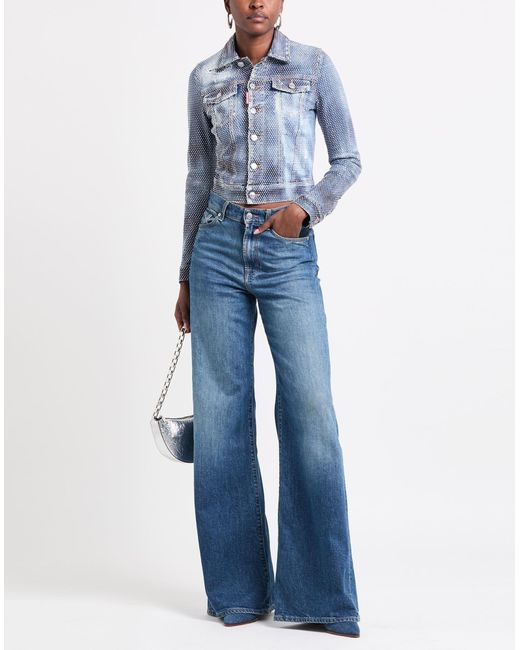 DSquared² Blue Denim Outerwear