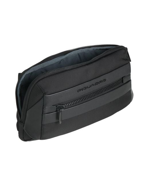 Piquadro Black Belt Bags for men