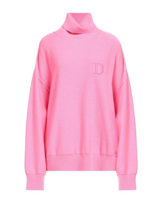 DSquared² Pink Rollkragenpullover