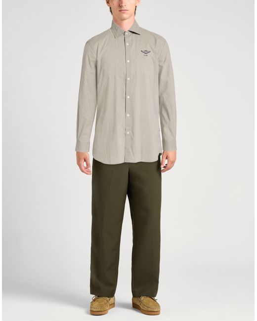 Aeronautica Militare Gray Shirt for men