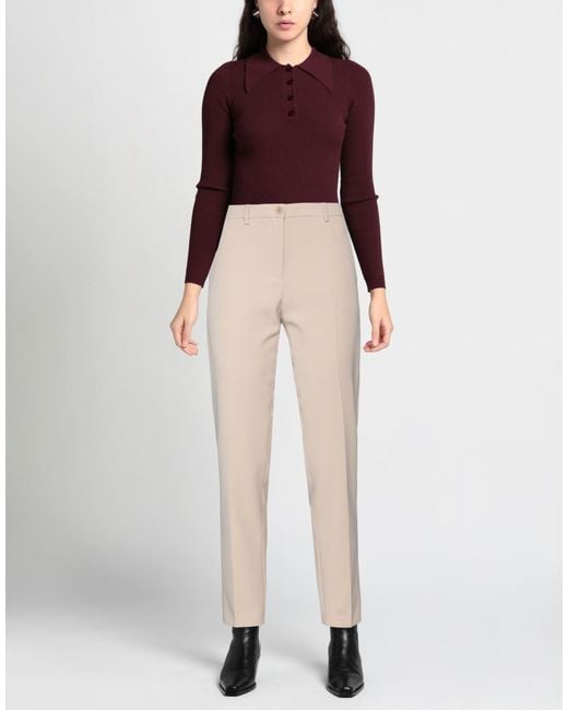 SEVENTY VENEZIA Natural Pants Polyester, Elastane