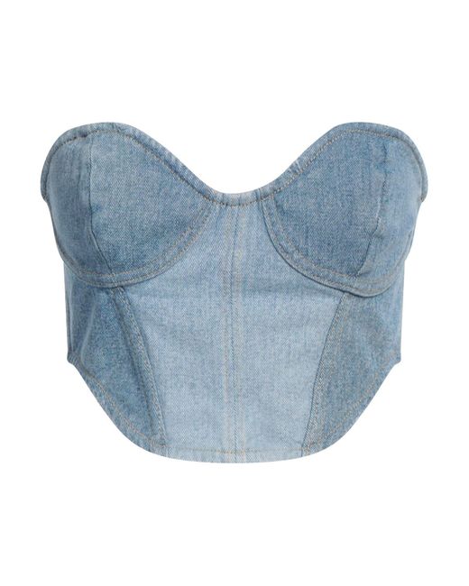 Top retroféte en coloris Blue