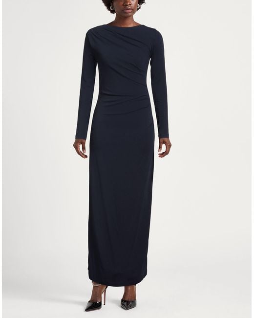 Ottod'Ame Blue Midnight Maxi Dress Viscose, Elastane