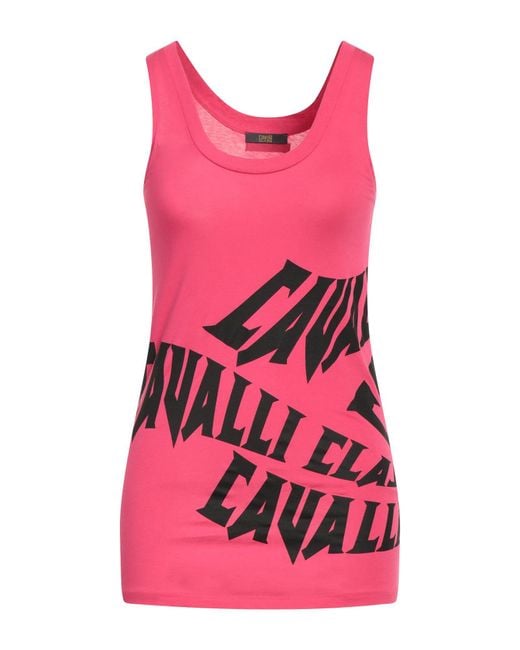 Roberto Cavalli Pink Cotton Top