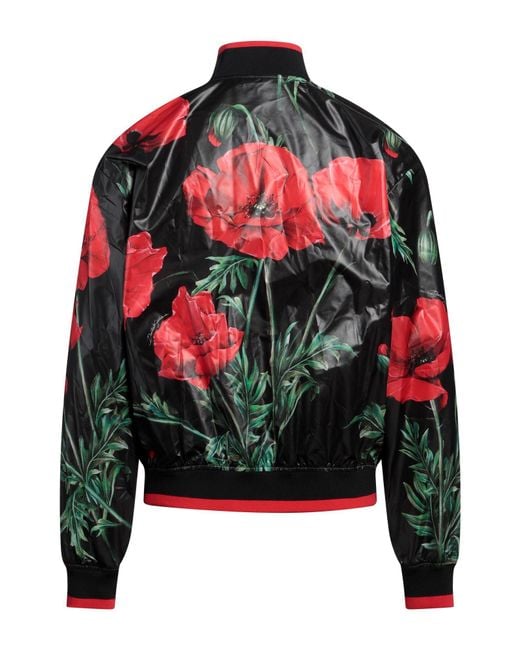 Dolce & Gabbana Red Jacket Polyester, Polyamide, Elastane for men