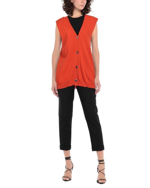 Semicouture Red Cardigan