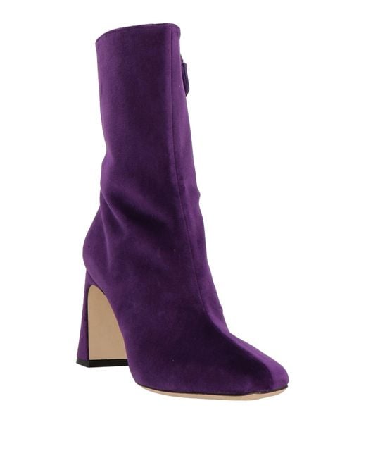 Alberta Ferretti Purple Stiefelette