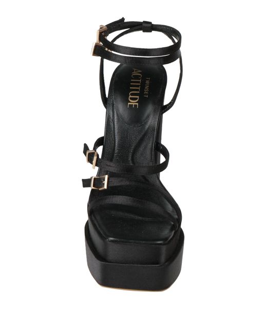 Actitude By Twinset Black Sandals