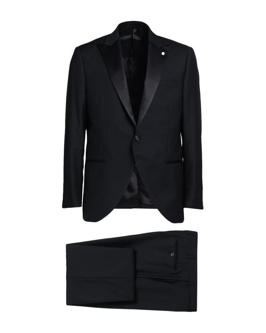 Luigi Bianchi Black Suit for men