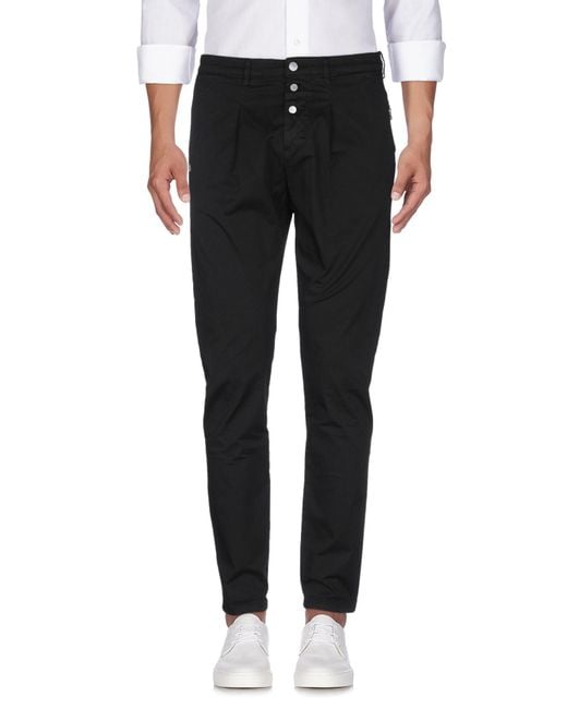 Daniele Alessandrini Black Jeans Cotton, Elastane for men