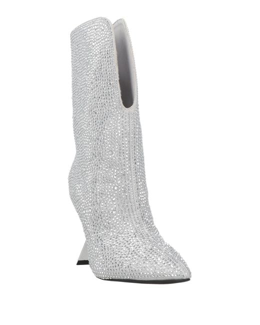 Twenty Four Haitch Gray Ankle Boots