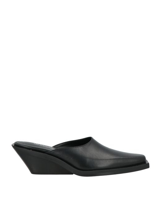 Ann Demeulemeester Black Mules & Clogs Leather