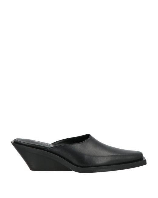 Ann Demeulemeester Black Mules & Clogs Leather