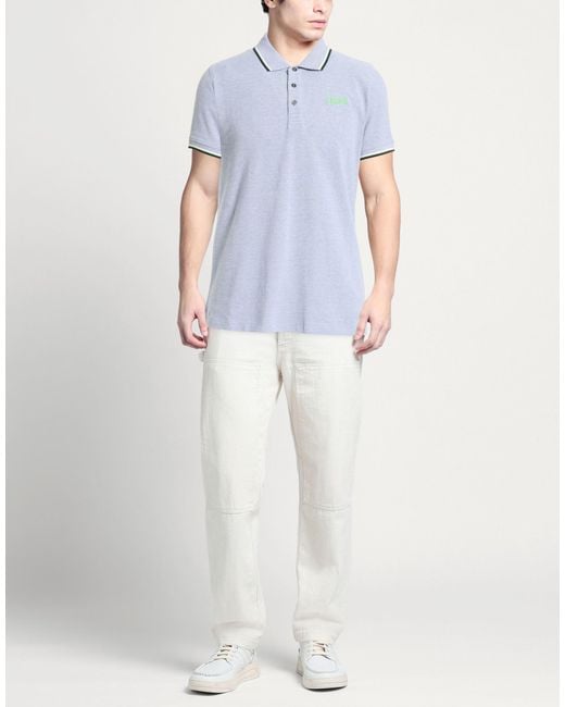 Ferré Blue Slate Polo Shirt Cotton for men