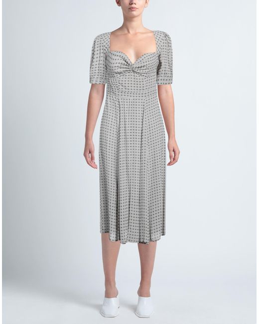 Elisabetta Franchi Gray Midi-Kleid