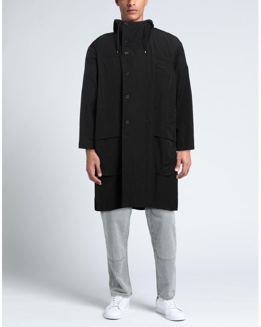 Massimo Alba Black Overcoat & Trench Coat for men