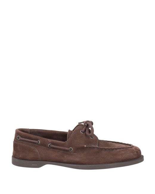 John Lobb Brown Dark Loafers Leather for men