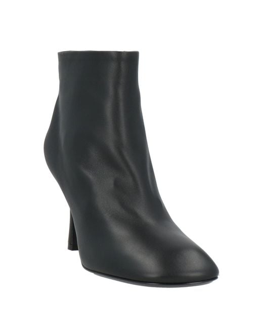 Burberry Black Ankle Boots Leather