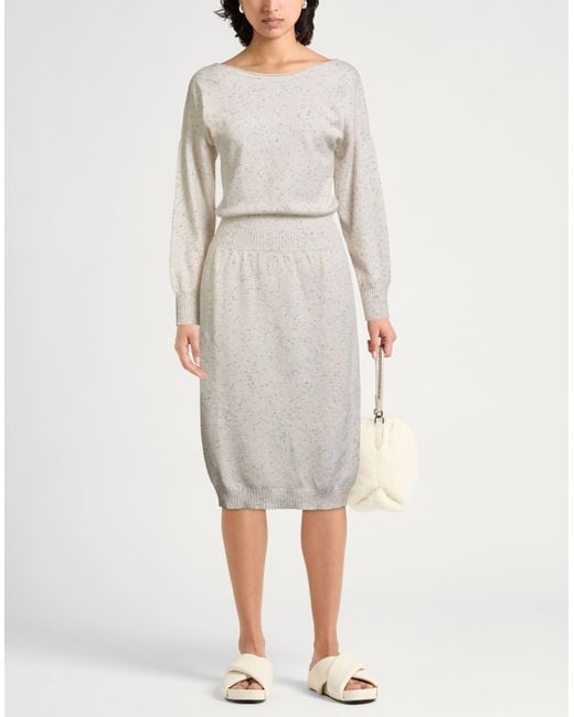 Fedeli Gray Midi Dress