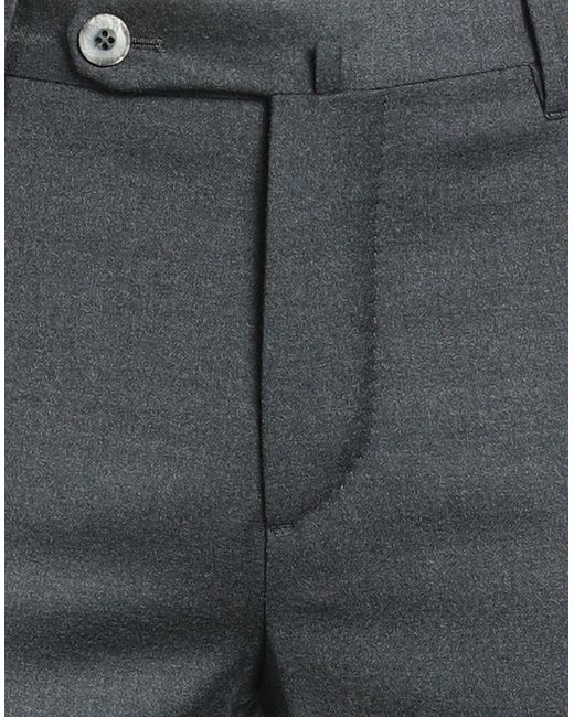 GTA IL PANTALONE Gray Charcoal Pants Virgin Wool, Elastane for men