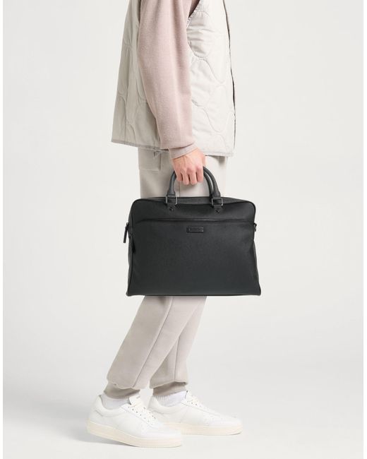 Bolso de mano Borbonese de hombre de color Black