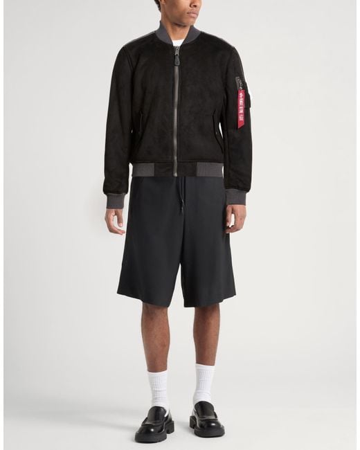 Alpha Industries Black Jacket Polyester for men