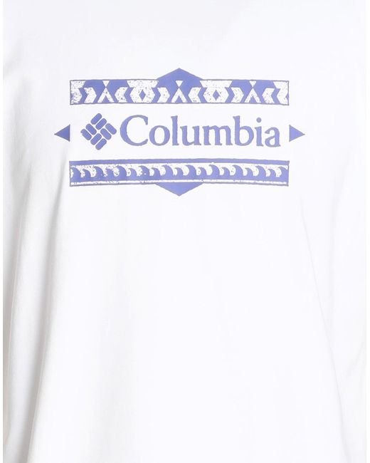 Columbia White T-shirt for men