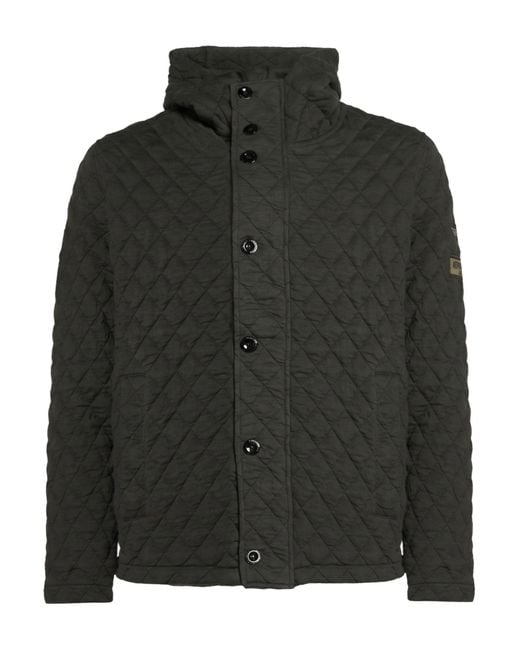 Aeronautica Militare Green Puffer Polyester, Cotton, Elastane for men