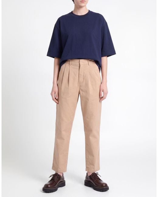 White Sand Natural Light Pants Pima Cotton, Cotton, Elastane