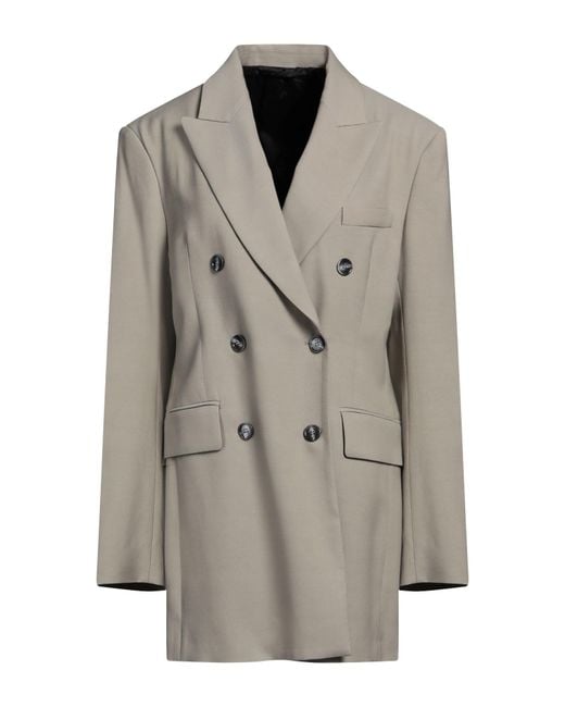 Acne Gray Blazer Viscose, Wool