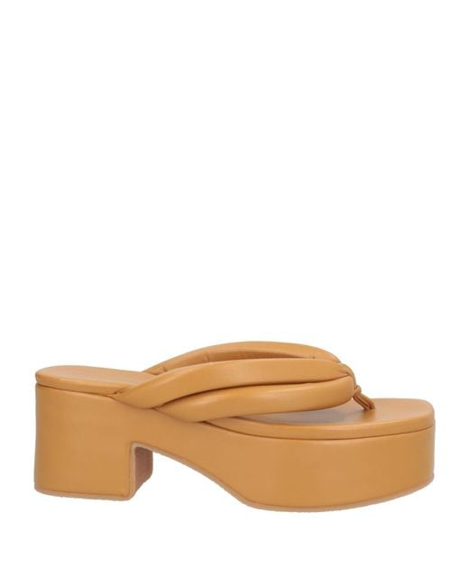 Dries Van Noten Brown Thong Sandals