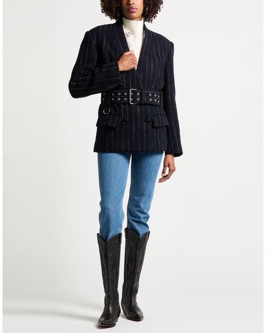 Isabel Marant Black Midnight Jacket Virgin Wool