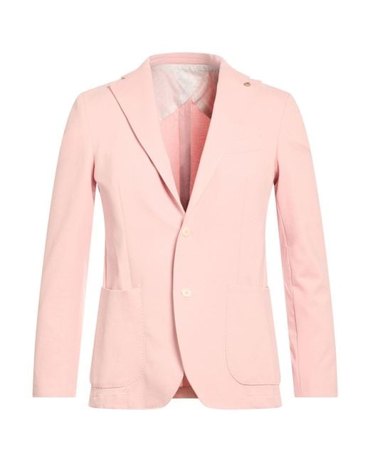 Barbati Pink Blazers for men
