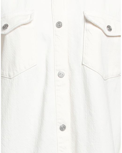 FRAME White Denim Shirt