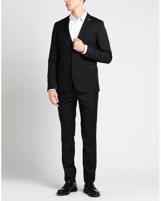 Paoloni Black Suit for men