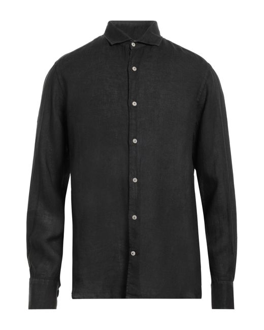 Camicia di Mc2 Saint Barth in Black da Uomo