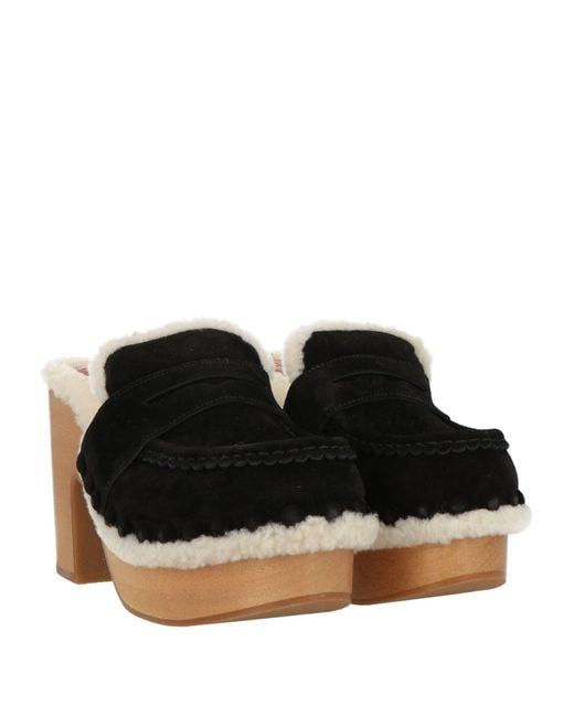 Chloé Black Mules & Clogs Leather