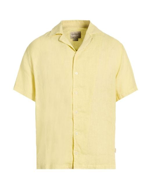 Crossley Yellow Shirt Linen for men