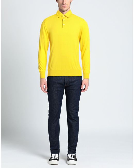 Svevo Yellow Sweater for men