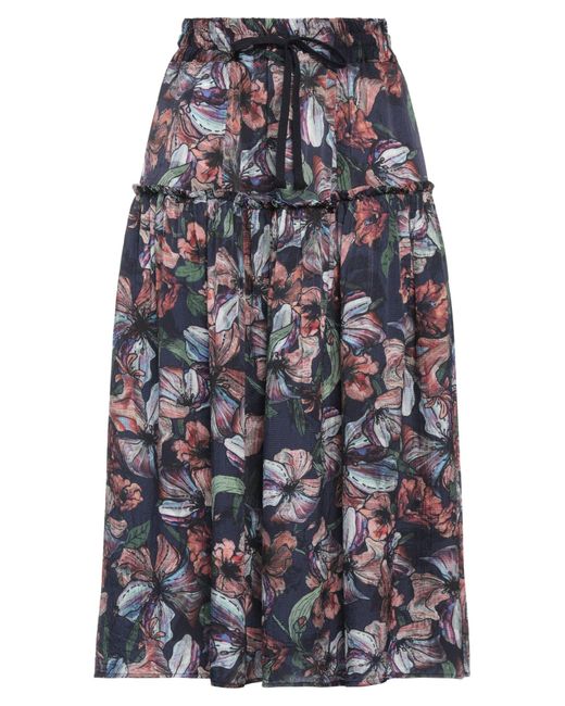 High Blue Midi Skirt