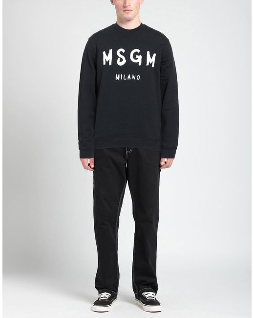 MSGM Black Sweatshirt for men