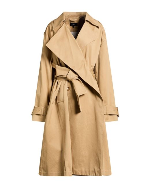 7 For All Mankind Natural Overcoat & Trench Coat