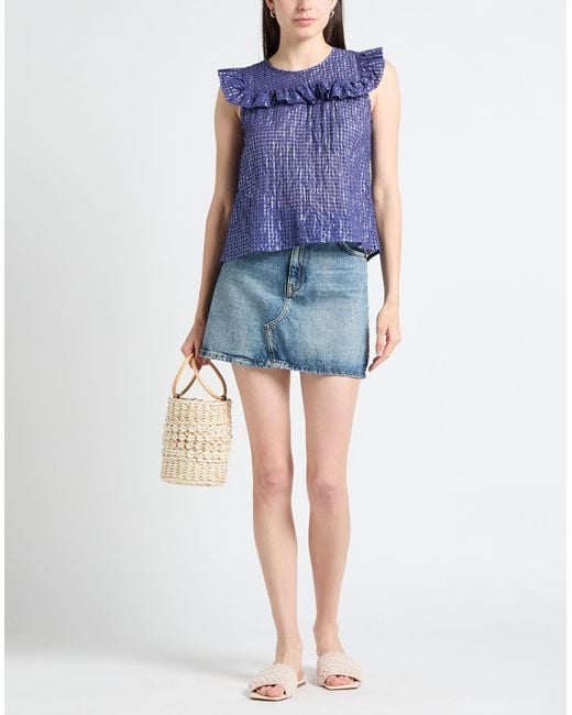 Top ALESSIA SANTI en coloris Blue
