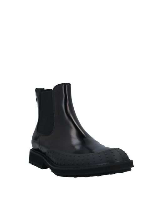 Tod's Black Ankle Boots Soft Leather for men