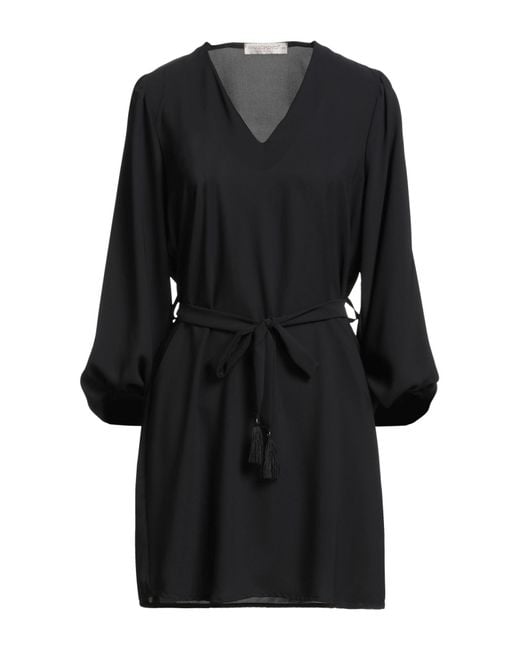 Rinascimento Black Mini Dress
