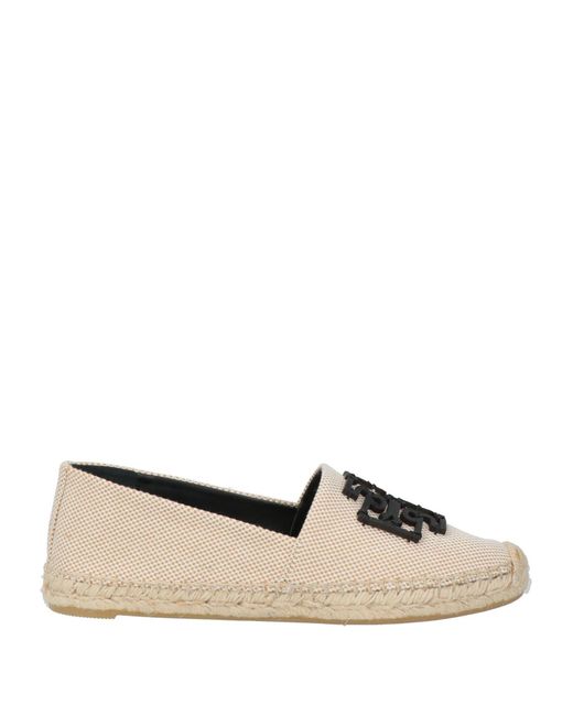 Tory Burch Brown Camel Espadrilles Leather, Textile Fibers