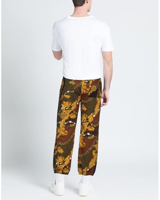 Versace Jeans Couture Metallic Military Pants Cotton for men