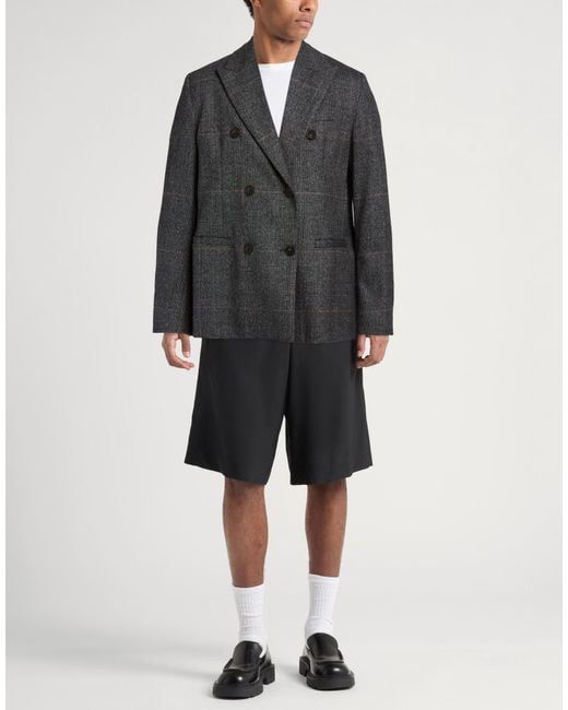 Incotex Black By Slowear Blazer Virgin Wool, Elastane, Polyamide for men