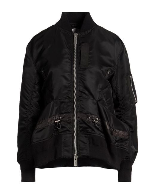 Sacai Black Jacket Nylon, Polyester, Cotton